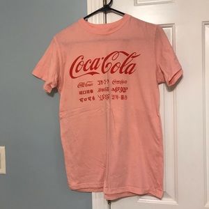 Pink coca cola t shirt